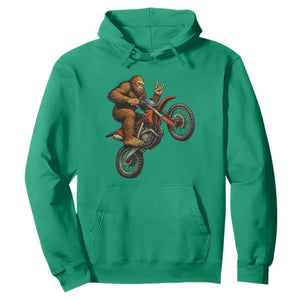 Bigfoot Dirt Bike Hoodie Motocross Sasquatch Rock On Hand TS14 Irish Green Print Your Wear