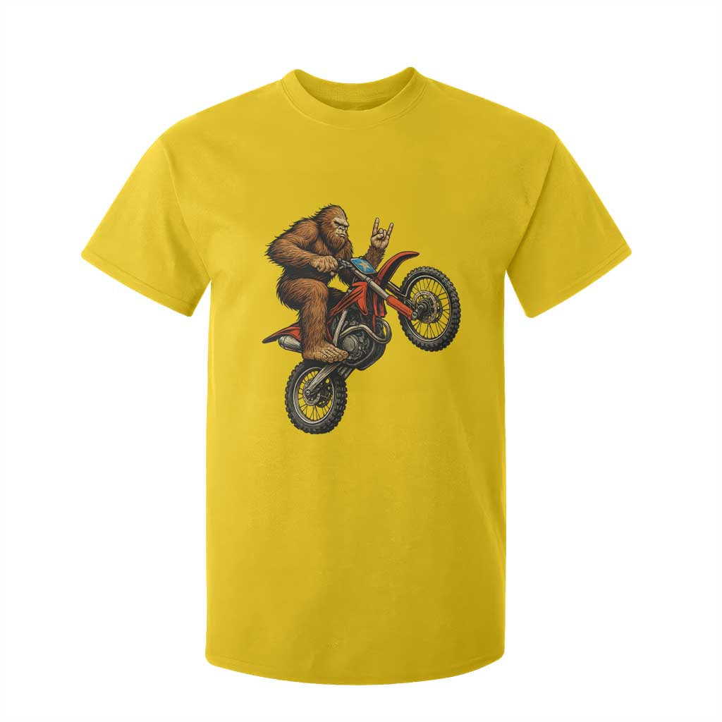 Bigfoot Dirt Bike T Shirt For Kid Motocross Sasquatch Rock On Hand TS14 Daisy Print Your Wear