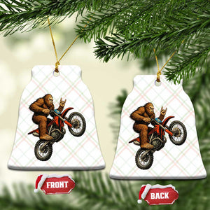 Bigfoot Dirt Bike Ceramic Ornament Motocross Sasquatch Rock On Hand TS14 Print Your Wear