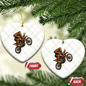 Bigfoot Dirt Bike Ceramic Ornament Motocross Sasquatch Rock On Hand TS14 Print Your Wear