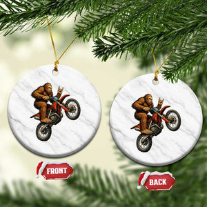 Bigfoot Dirt Bike Ceramic Ornament Motocross Sasquatch Rock On Hand TS14 1pc White Marble Print Your Wear