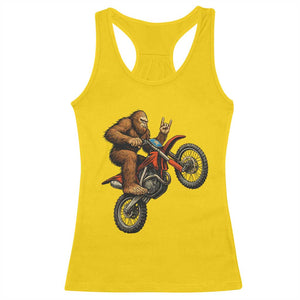 Bigfoot Dirt Bike Racerback Tank Top Motocross Sasquatch Rock On Hand TS14 Daisy Print Your Wear