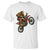 Bigfoot Dirt Bike T Shirt Motocross Sasquatch Rock On Hand TS14 White Print Your Wear