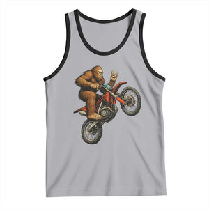 Bigfoot Dirt Bike Tank Top Motocross Sasquatch Rock On Hand TS14 Athletic Heather Black Print Your Wear