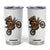 Bigfoot Dirt Bike Tumbler Cup Motocross Sasquatch Rock On Hand TS14 White Print Your Wear