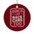 Racing Girl Ceramic Ornament Girls Like Race Cars Too TS14 1pc Red Print Your Wear