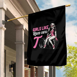 Racing Car Girl Garden Flag Girls Like Race Cars Too TS14 Print Your Wear