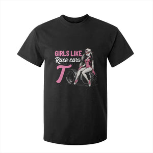 Racing Car Girl T Shirt For Kid Girls Like Race Cars Too TS14 Black Print Your Wear
