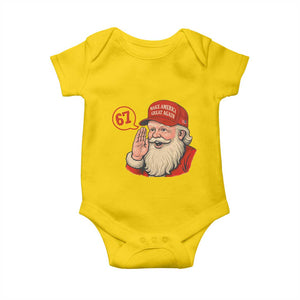 67 Six Seven Christmas Baby Onesie Santa MAGA Hat Xmas TS14 Daisy Print Your Wear