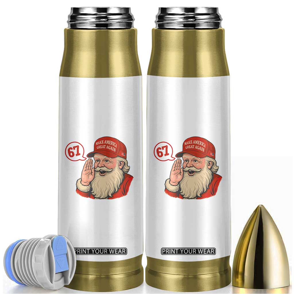 67 Six Seven Christmas Bullet Tumbler Santa MAGA Hat Xmas TS14 White Print Your Wear