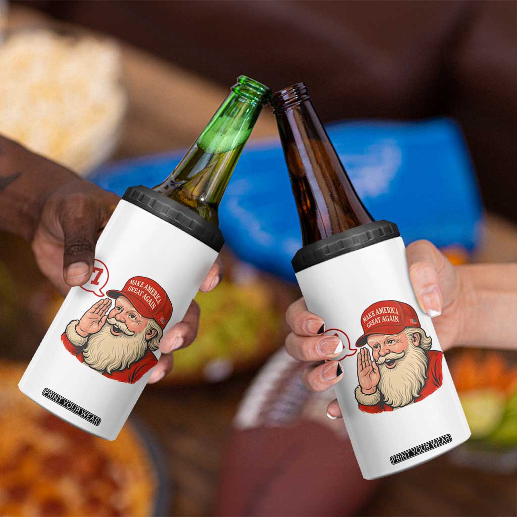 67 Six Seven Christmas 4 in 1 Can Cooler Tumbler Santa MAGA Hat Xmas TS14 Print Your Wear