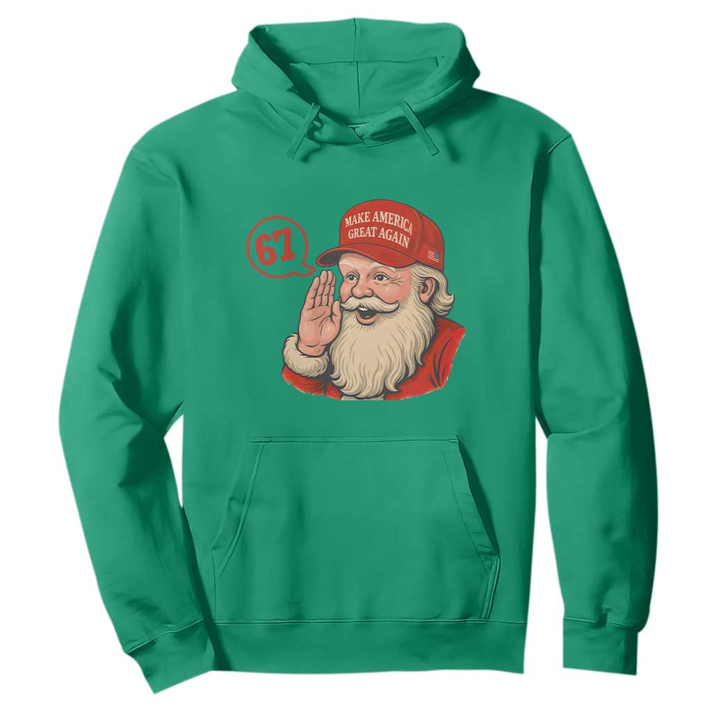 67 Six Seven Christmas Hoodie Santa MAGA Hat Xmas TS14 Irish Green Print Your Wear