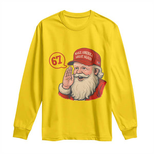 67 Six Seven Christmas Long Sleeve Shirt Santa MAGA Hat Xmas TS14 Daisy Print Your Wear