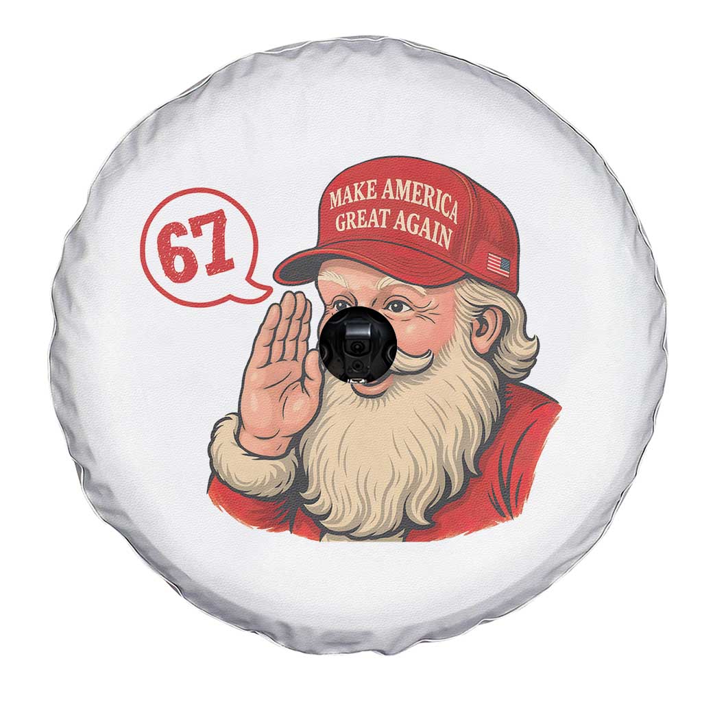 67 Six Seven Christmas Spare Tire Cover Santa MAGA Hat Xmas TS14 Print Your Wear