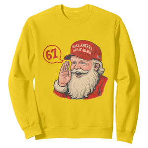 67 Six Seven Christmas Sweatshirt Santa MAGA Hat Xmas TS14 Daisy Print Your Wear
