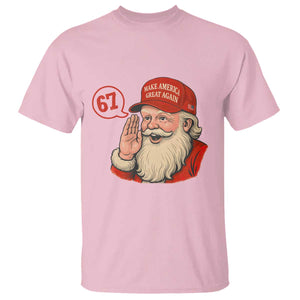 67 Six Seven Christmas T Shirt Santa MAGA Hat Xmas TS14 Light Pink Print Your Wear