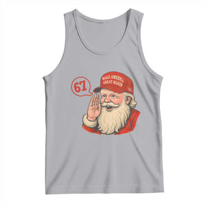 67 Six Seven Christmas Tank Top Santa MAGA Hat Xmas TS14 Athletic Heather Print Your Wear