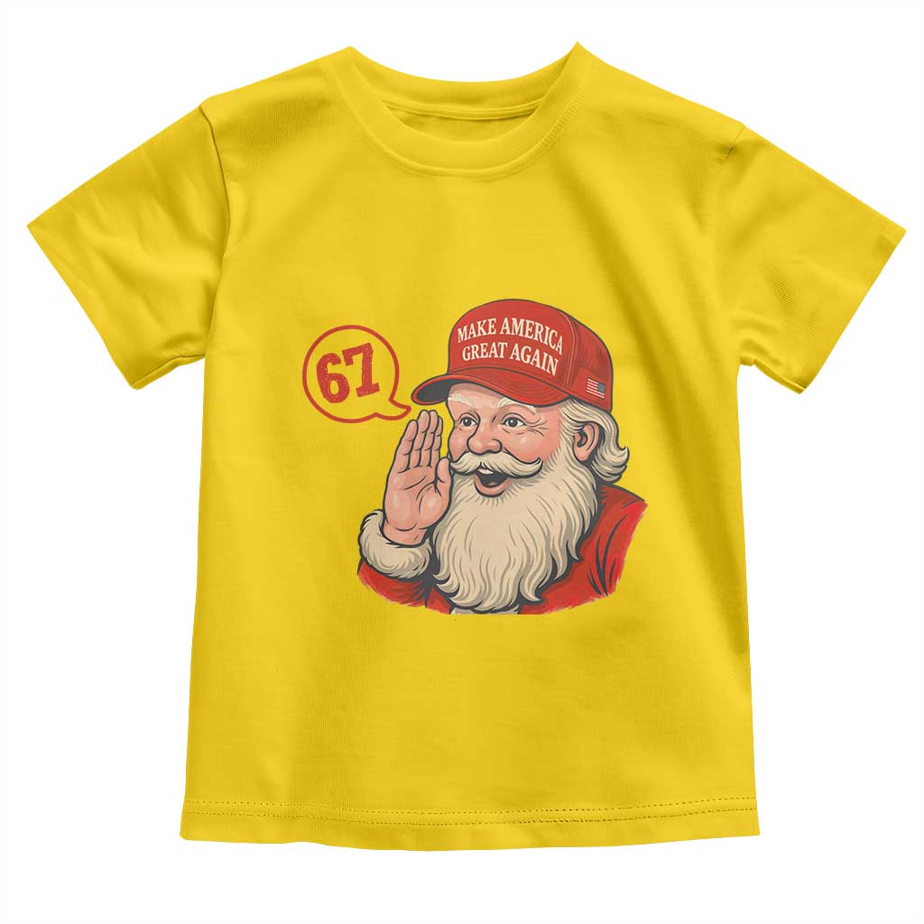 67 Six Seven Christmas Toddler T Shirt Santa MAGA Hat Xmas TS14 Daisy Print Your Wear