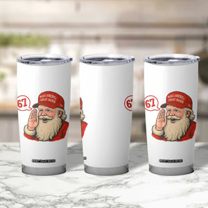 67 Six Seven Christmas Tumbler Cup Santa MAGA Hat Xmas TS14 Print Your Wear