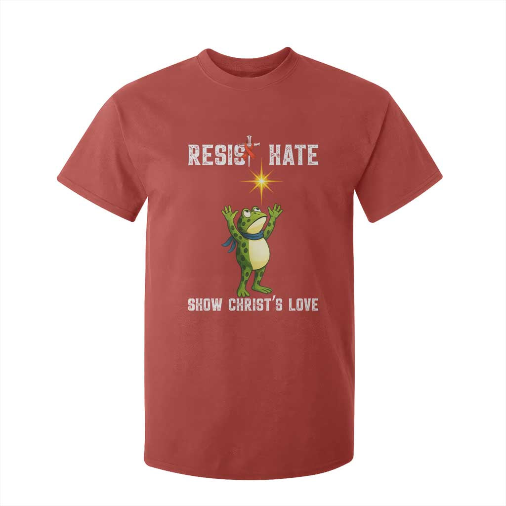 Resist Frog T Shirt For Kid Christian HIV Awareness Red Ribbon TS14 Red Print Your Wear
