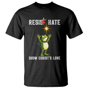 Resist Frog T Shirt Christian HIV Awareness Red Ribbon TS14 Black Print Your Wear