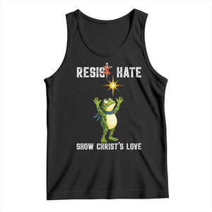 Resist Frog Tank Top Christian HIV Awareness Red Ribbon TS14 Black Print Your Wear