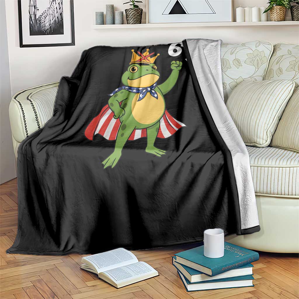 Resist Frog Throw Blanket Super American 67 Six Seven Meme TS14 Print Your Wear