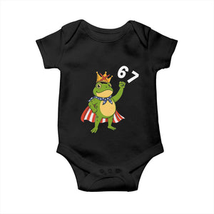 Resist Frog Baby Onesie Super American 67 Six Seven Meme TS14 Black Print Your Wear