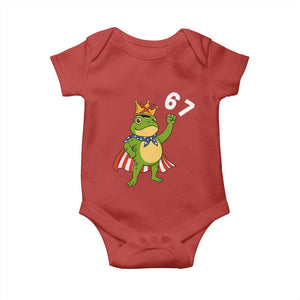 Resist Frog Baby Onesie Super American 67 Six Seven Meme TS14 Red Print Your Wear