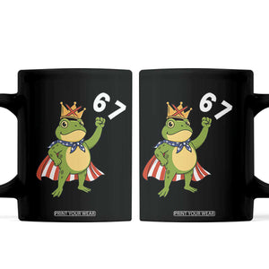 Resist Frog Coffee Mug Super American 67 Six Seven Meme TS14 Black Print Your Wear