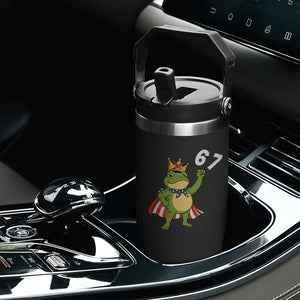 Resist Frog Flip Straw Tumbler Super American 67 Six Seven Meme TS14 Print Your Wear