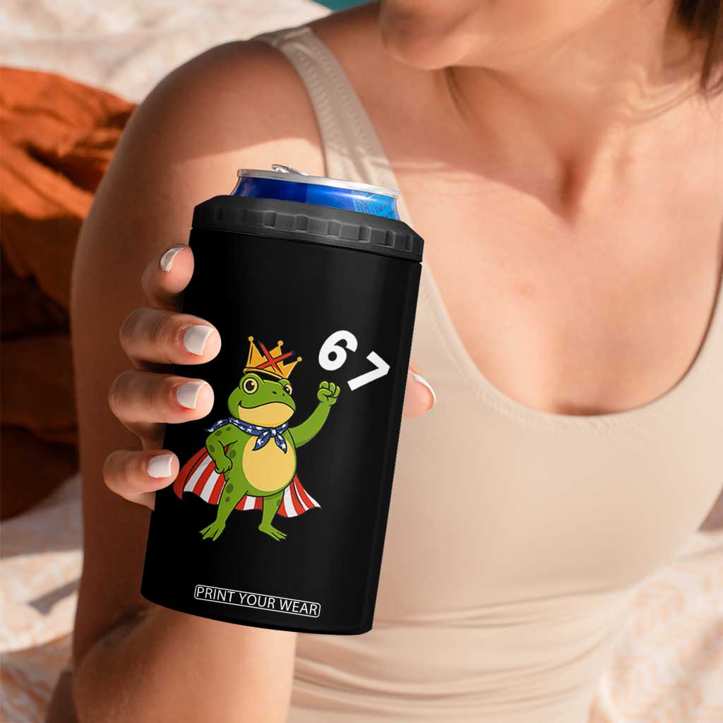 Resist Frog 4 in 1 Can Cooler Tumbler Super American 67 Six Seven Meme TS14 Print Your Wear