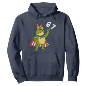 Resist Frog Hoodie Super American 67 Six Seven Meme TS14 Navy Print Your Wear