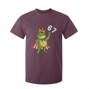 Resist Frog T Shirt For Kid Super American 67 Six Seven Meme TS14 Maroon Print Your Wear