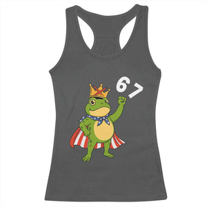 Resist Frog Racerback Tank Top Super American 67 Six Seven Meme - Print Your Wear