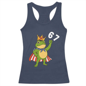 Resist Frog Racerback Tank Top Super American 67 Six Seven Meme - Print Your Wear