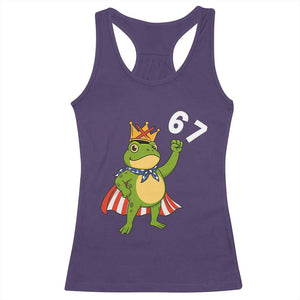 Resist Frog Racerback Tank Top Super American 67 Six Seven Meme - Print Your Wear