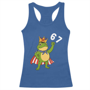 Resist Frog Racerback Tank Top Super American 67 Six Seven Meme - Print Your Wear