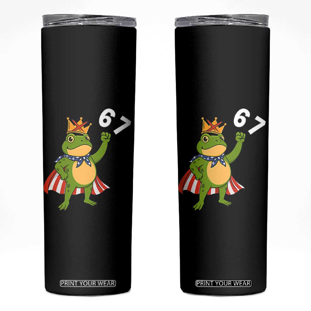 Resist Frog Skinny Tumbler Super American 67 Six Seven Meme TS14 Black Print Your Wear