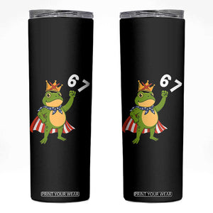 Resist Frog Skinny Tumbler Super American 67 Six Seven Meme TS14 Black Print Your Wear