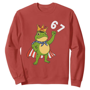 Resist Frog Sweatshirt Super American 67 Six Seven Meme TS14 Red Print Your Wear