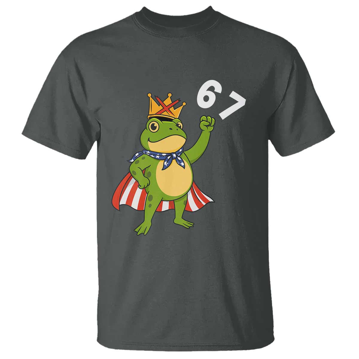 Resist Frog T Shirt Super American 67 Six Seven Meme TS14 Dark Heather Print Your Wear