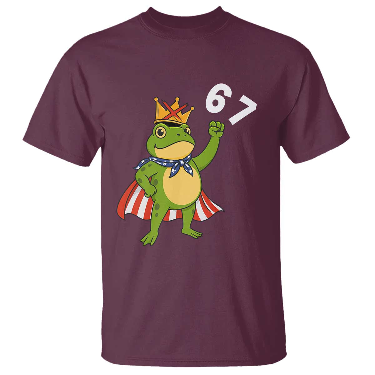 Resist Frog T Shirt Super American 67 Six Seven Meme TS14 Maroon Print Your Wear