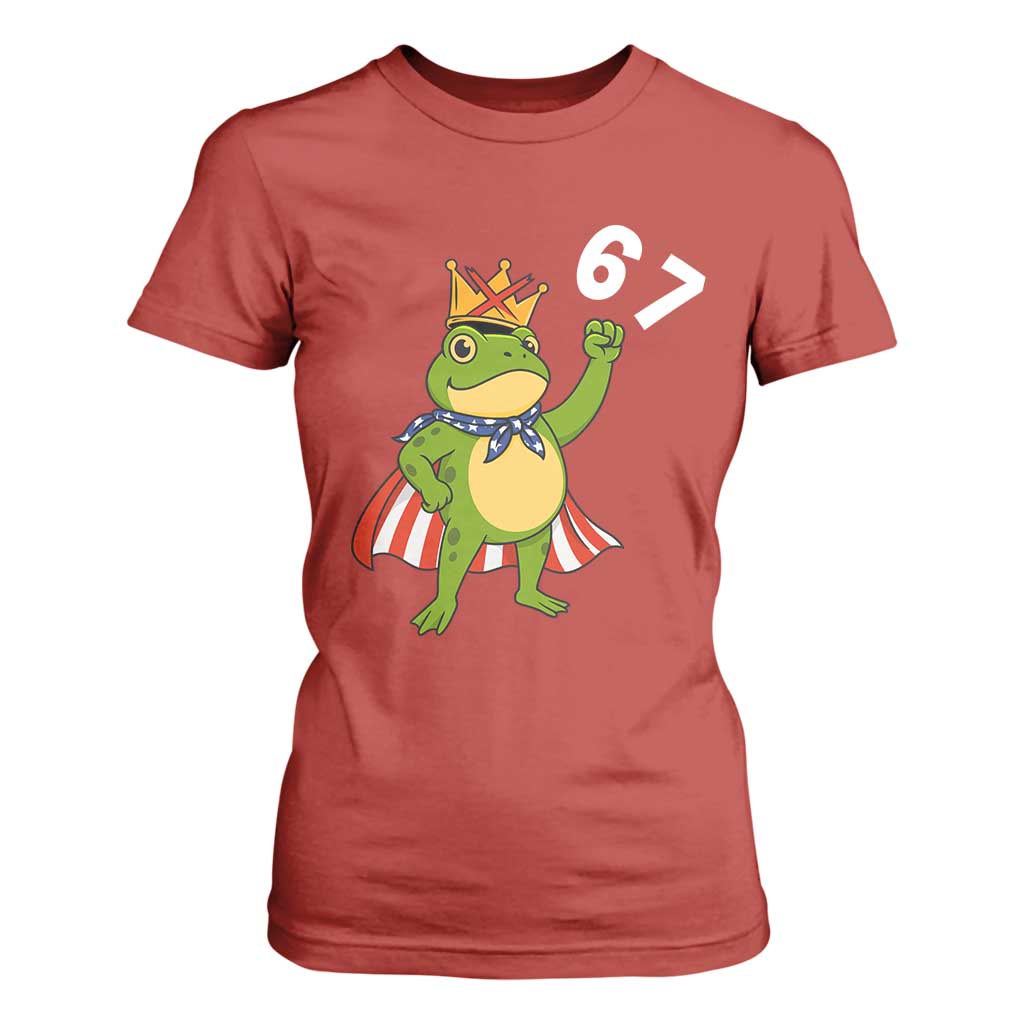Resist Frog T Shirt For Women Super American 67 Six Seven Meme TS14 Red Print Your Wear