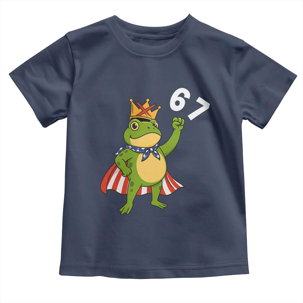 Resist Frog Toddler T Shirt Super American 67 Six Seven Meme TS14 Navy Print Your Wear