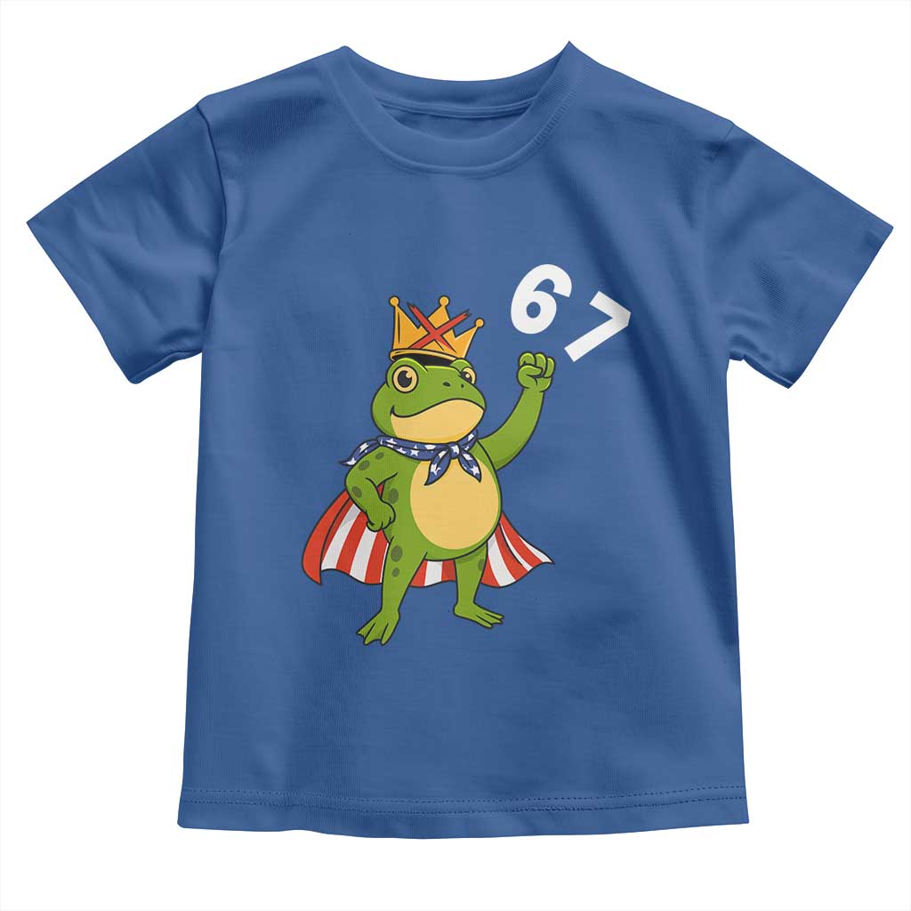 Resist Frog Toddler T Shirt Super American 67 Six Seven Meme TS14 Royal Blue Print Your Wear