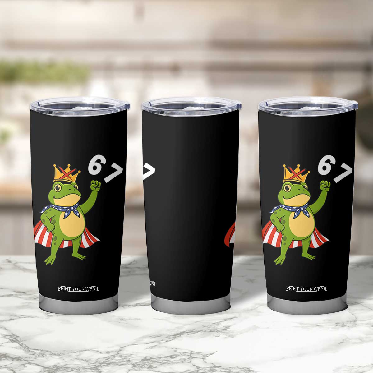 Resist Frog Tumbler Cup Super American 67 Six Seven Meme TS14 Print Your Wear