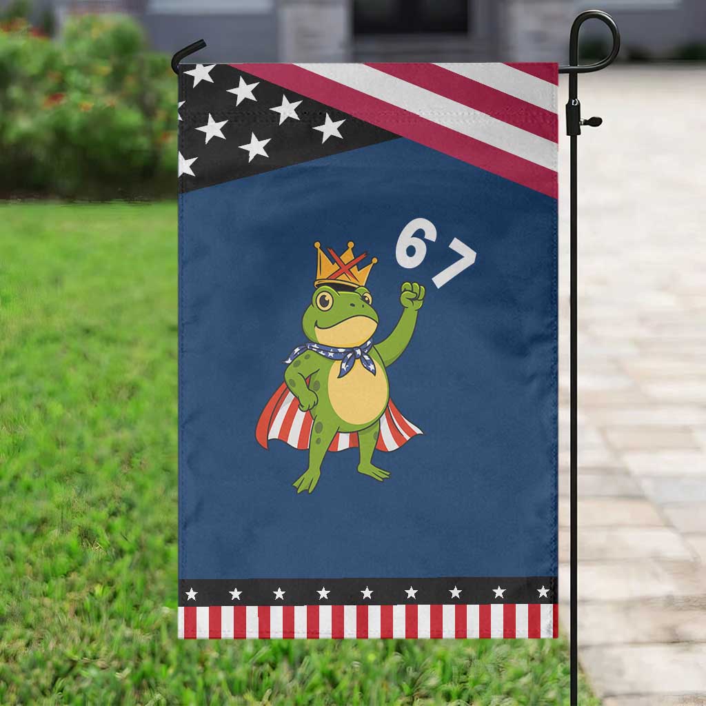 Resist Frog Garden Flag Super American 67 Six Seven Meme TS14 Classic Blue Black Print Your Wear