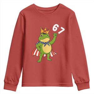 Resist Frog Youth Sweatshirt Super American 67 Six Seven Meme TS14 Red Print Your Wear