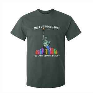 Immigrant Rights T Shirt For Kid Built by Immigrants You Can Not Deport History TS14 Dark Forest Green Print Your Wear